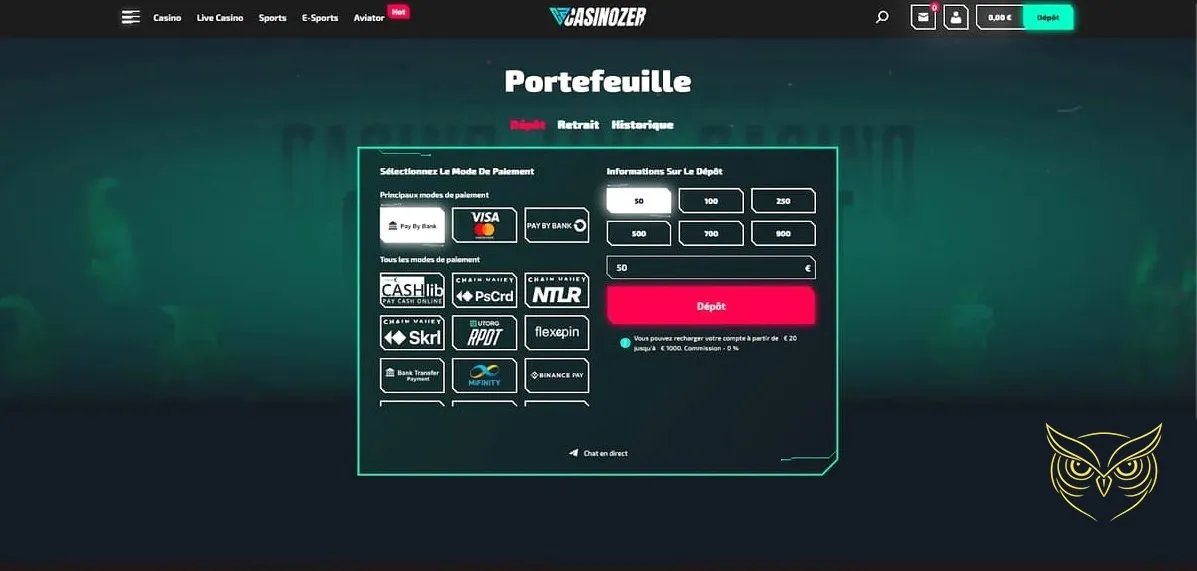 Icône de la section mini-jeux Casinozer