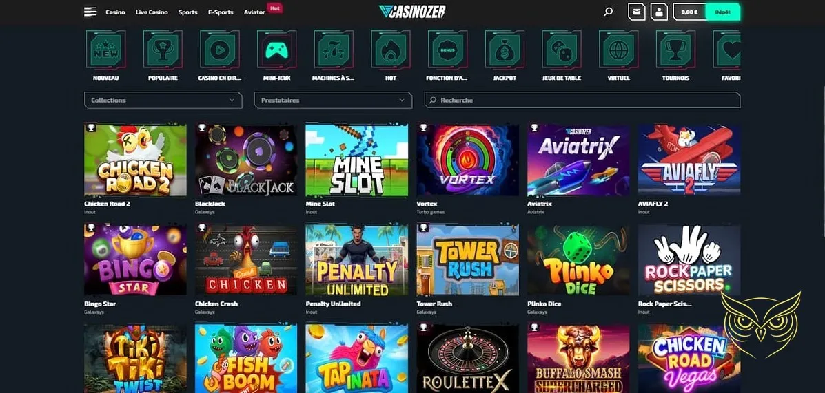 Icône de la boutique du Casinozer Casino