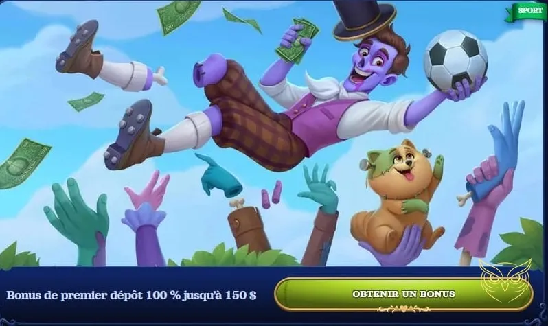 Interface de paris sportifs proposée par Casombie Casino.