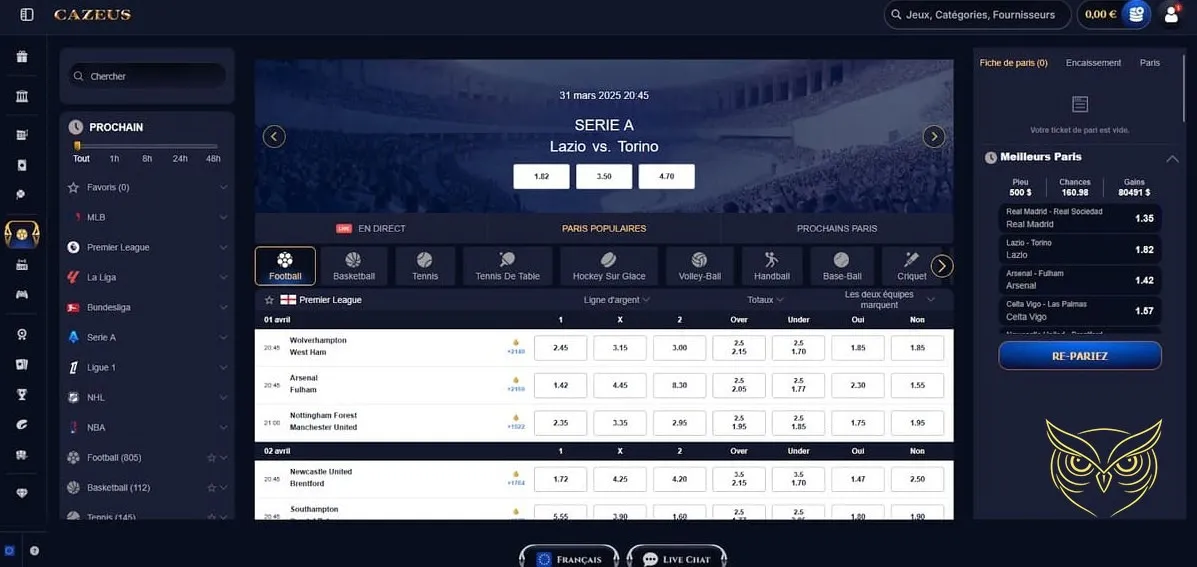 Icône de la boutique du casino Cazeus.