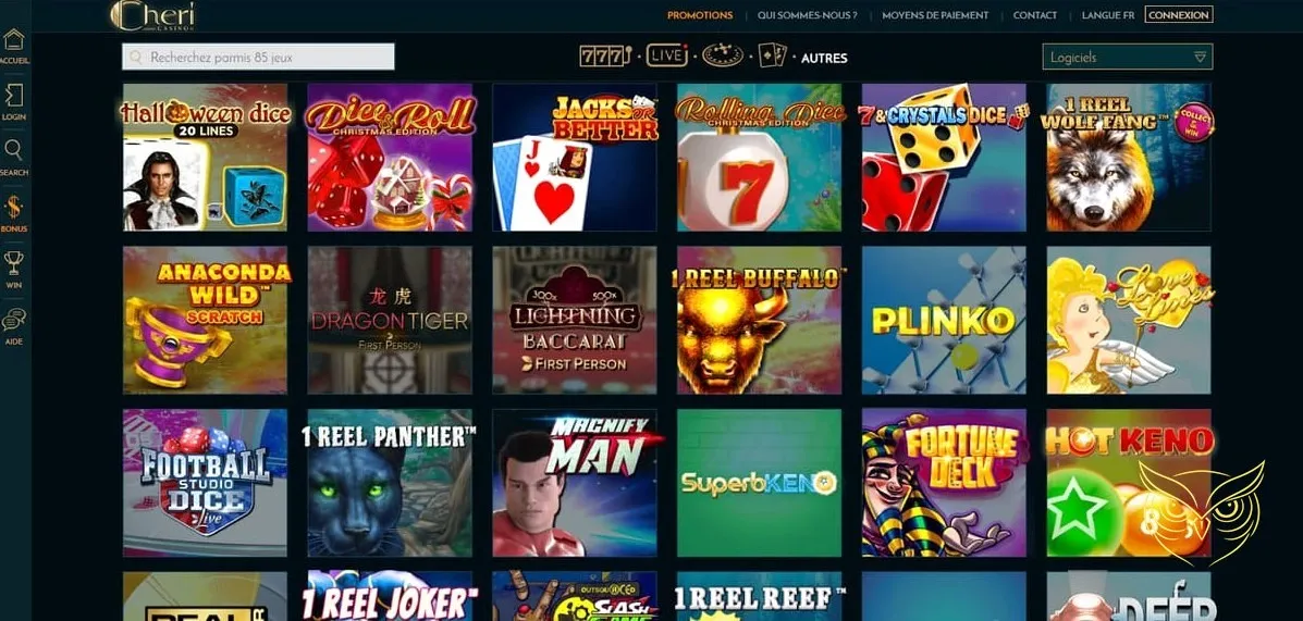 Liste des pays non autorisés Chéri Casino.