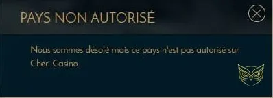 Section foire aux questions Chéri Casino.