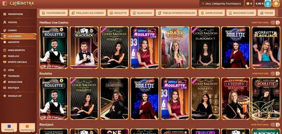 Aperçu du jeu Bonus Crab Cleobetra Casino.