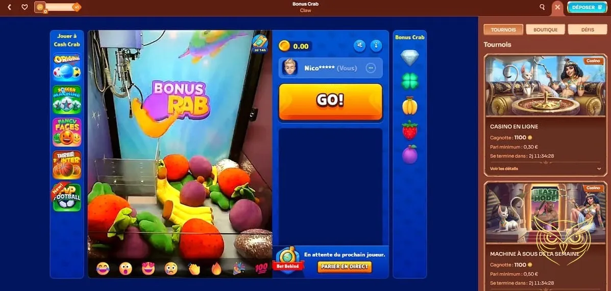 Variété de jeux en ligne disponibles Cleobetra Casino.