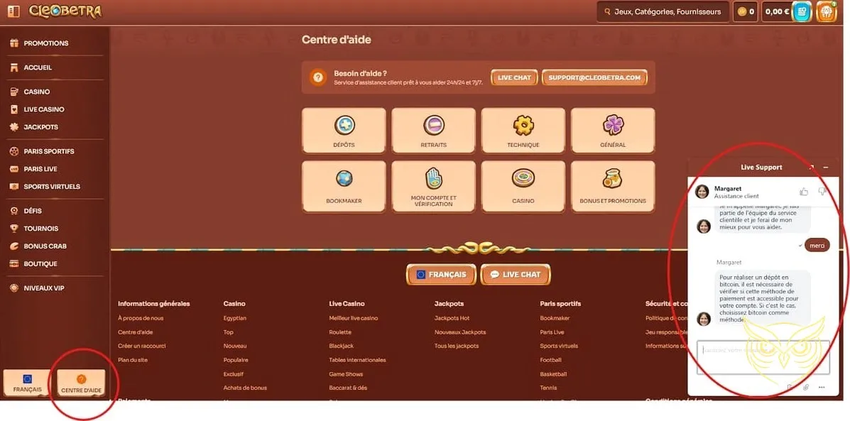 Liste des jackpots progressifs chauds Cleobetra Casino.