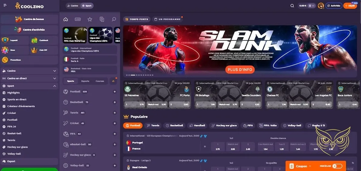 Icône de la section dépôt Coolzino Casino