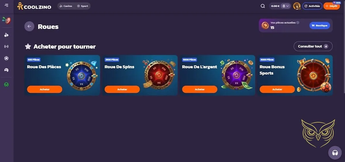 Icône de l'application mobile Coolzino Casino