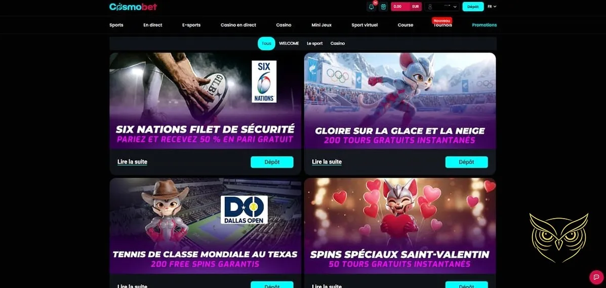 Icône de la section machines à sous Cosmobet Casino