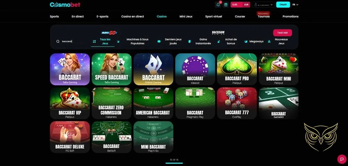 Icône de la section e-sports Cosmobet Casino