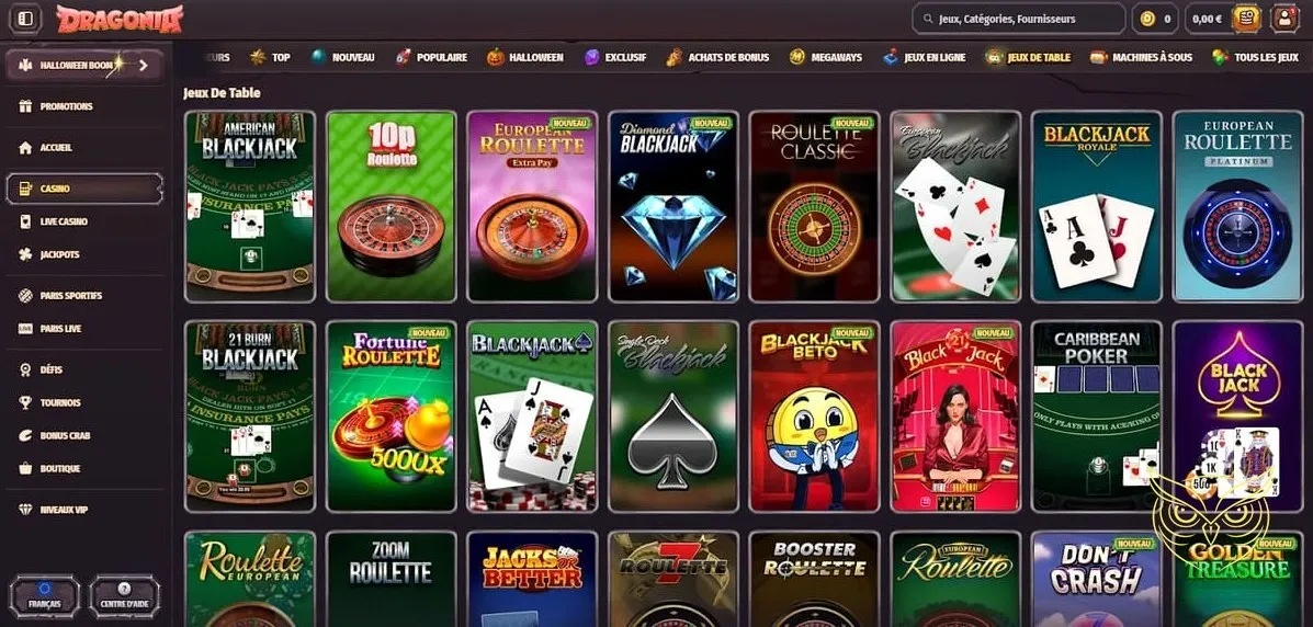 Détail du bonus premier dépôt Dragonia Casino