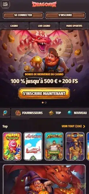 Icône de l'application mobile Dragonia Casino
