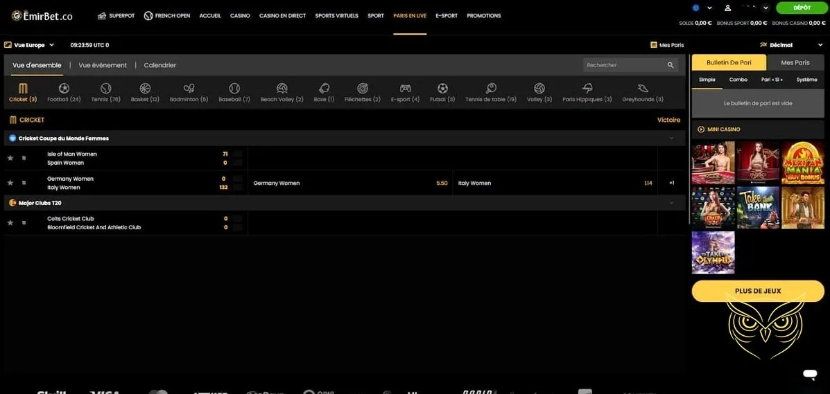 Miniature de jeux de machines à sous Emirbet Casino.