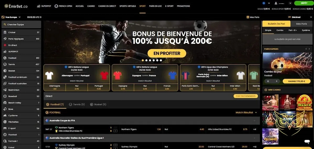 Icône du processus de dépôt Emirbet Casino.