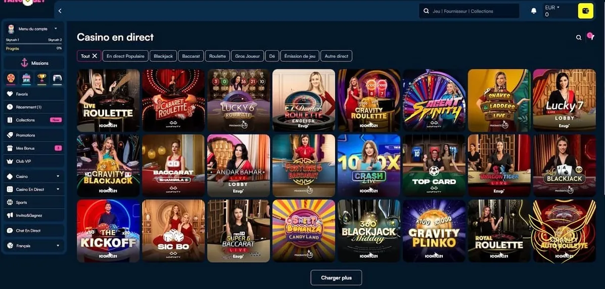 Graphic du bonus de bienvenue Fanobet Casino.