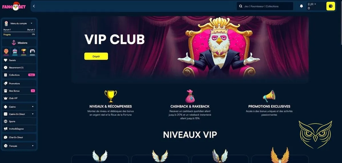 Graphic du bonus de bienvenue sport Fanobet Casino.