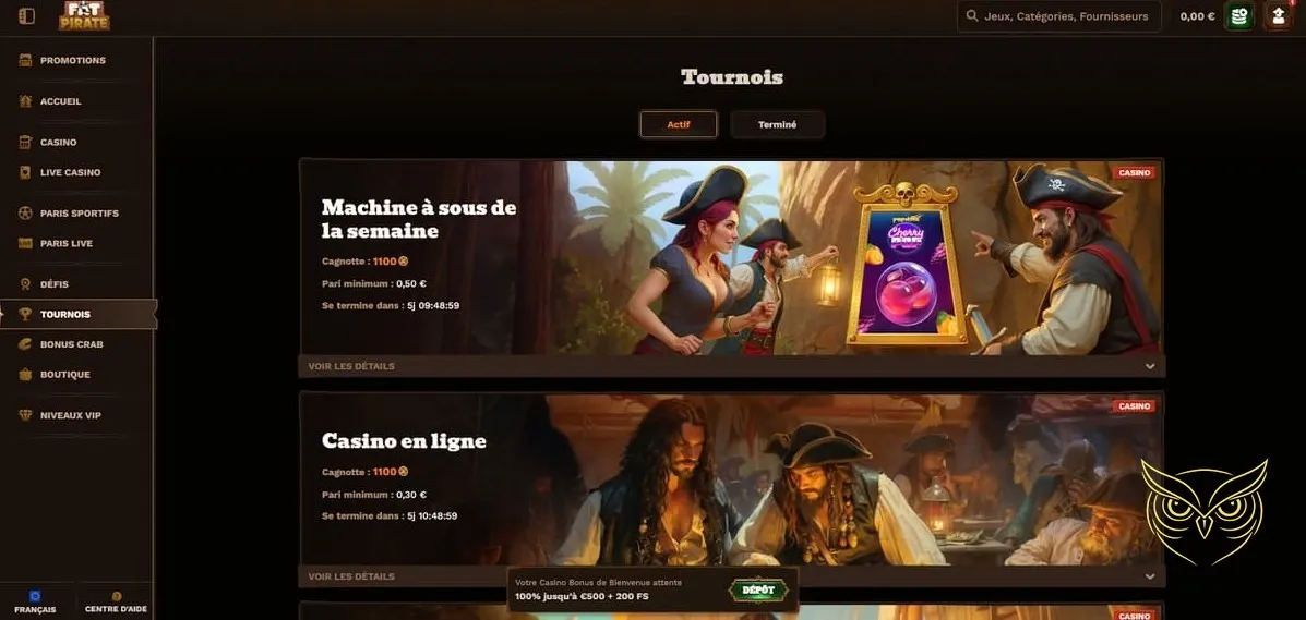 Bouton d'inscription au Fat Pirate Casino