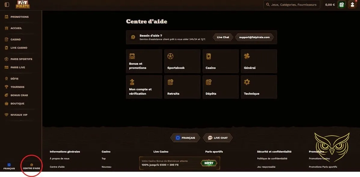 Icône pour les paris en direct Fat Pirate Casino