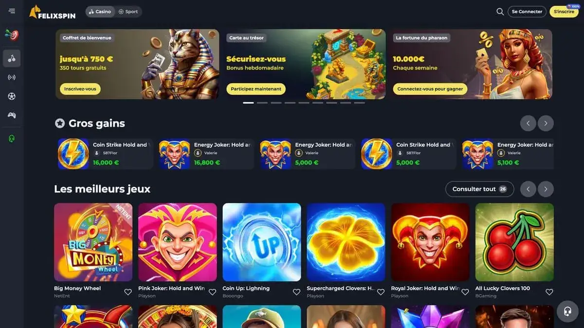 Logo officiel du casino FelixSpin.