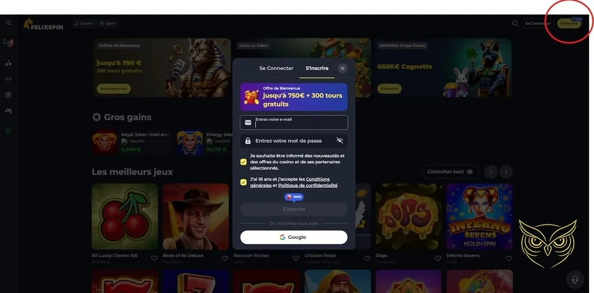 Icône du jeu "Carte au trésor" FelixSpin.