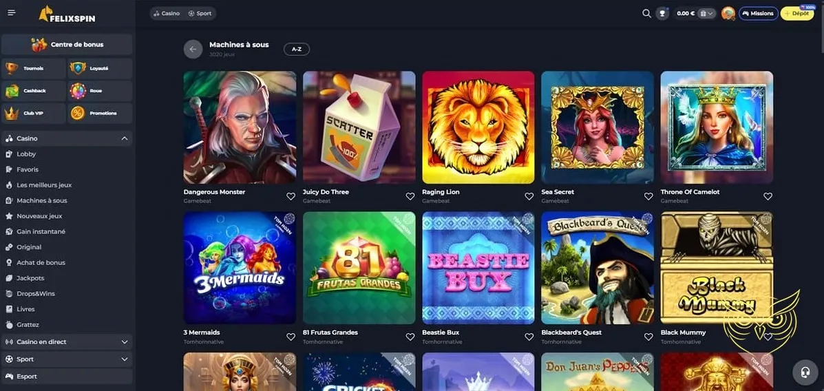Icône de l'offre de cashback FelixSpin Casino.