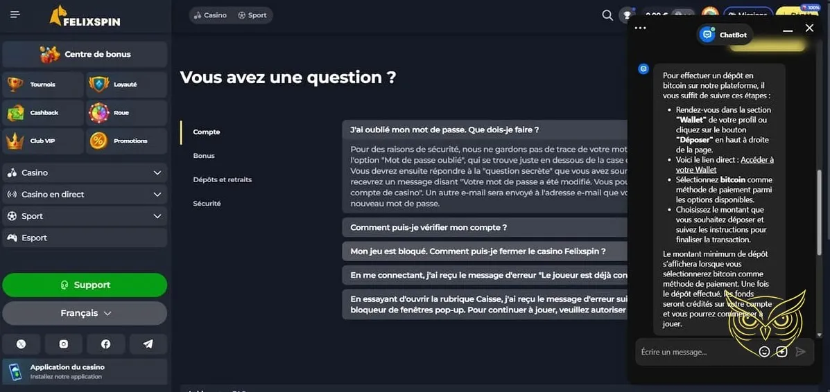 Icône d'inscription au casino FelixSpin.