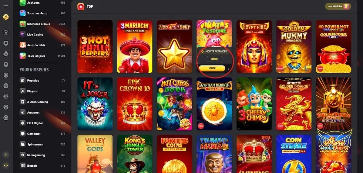 Icône des tournois disponibles sur Fezbet Casino.