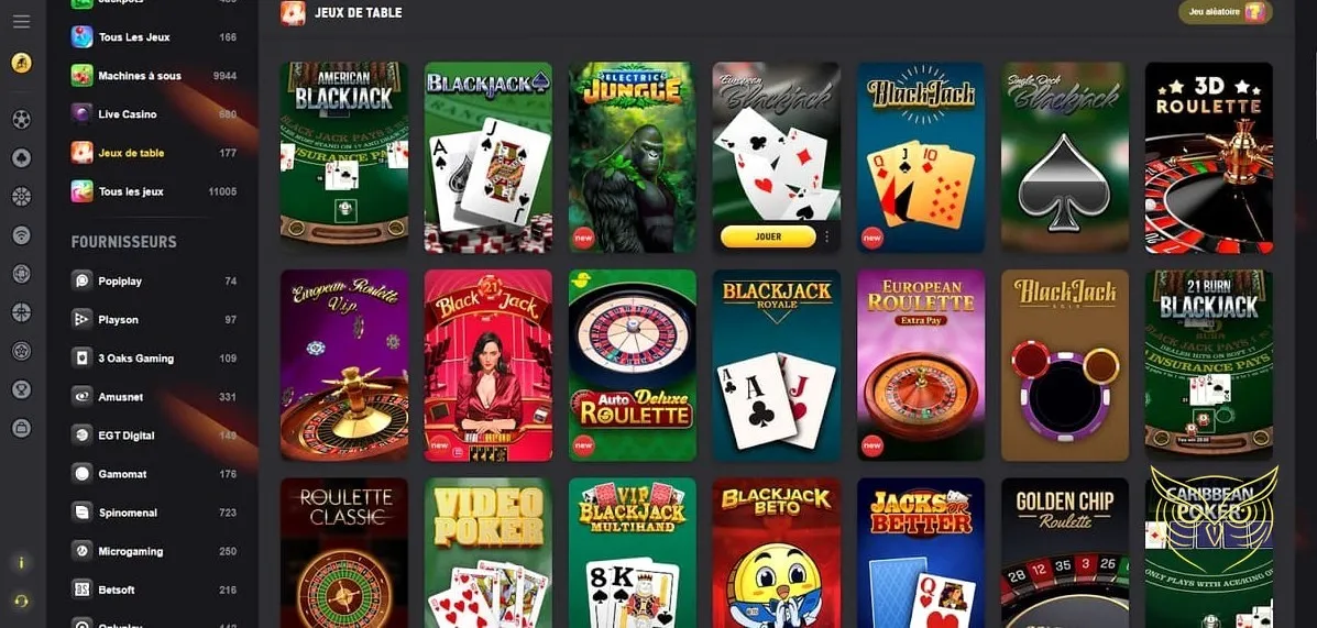 Icône de la section casino en direct Fezbet.