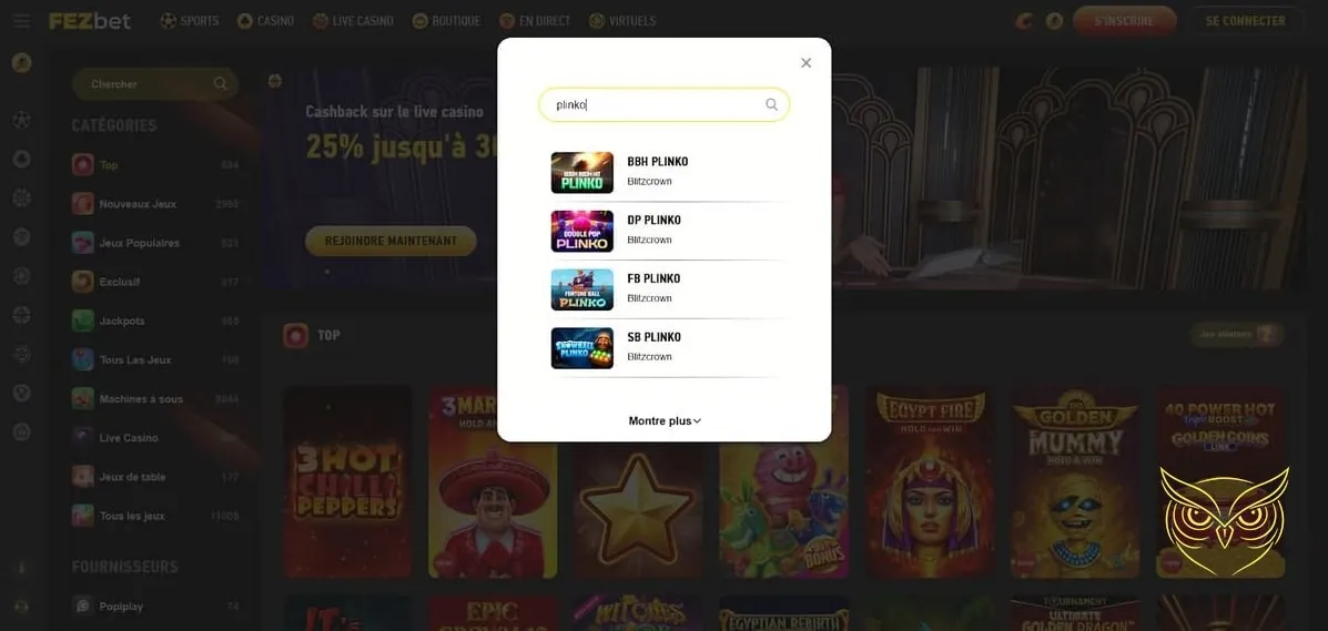 Icône des ligues virtuelles sur Fezbet Casino.