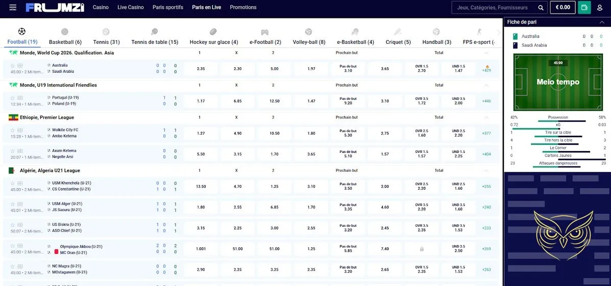 Icône dépôt et retrait Frumzi Casino