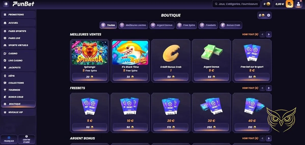 Icône de la rubrique casino Funbet
