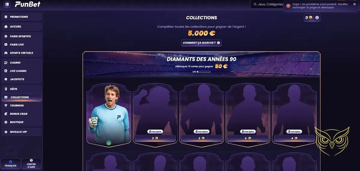 Bannière des meilleurs jeux live Funbet Casino