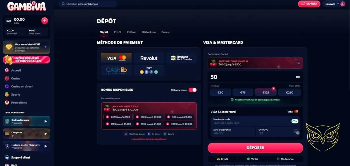 Miniature de mini jeu Gambiva Casino