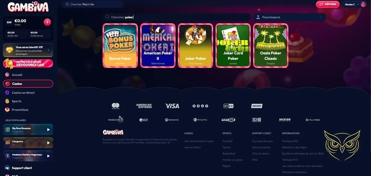 Bannière du pack de bienvenue Gambiva Casino