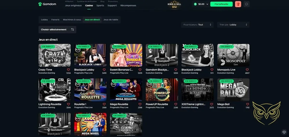 Logo du programme de récompenses Gamdom Casino