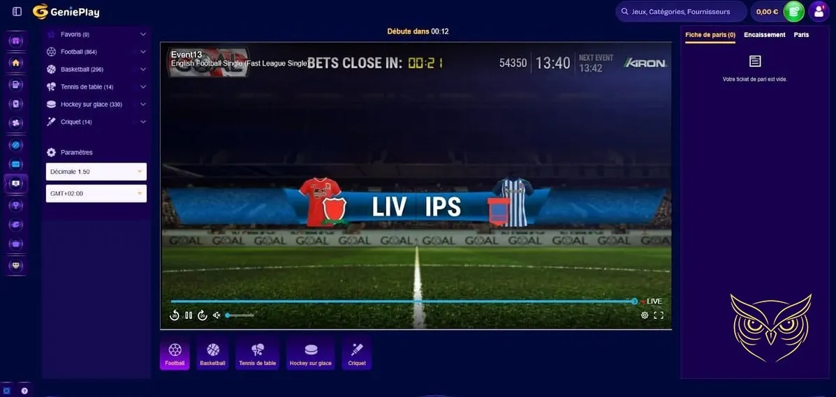 Accès au centre d'aide GeniePlay Casino