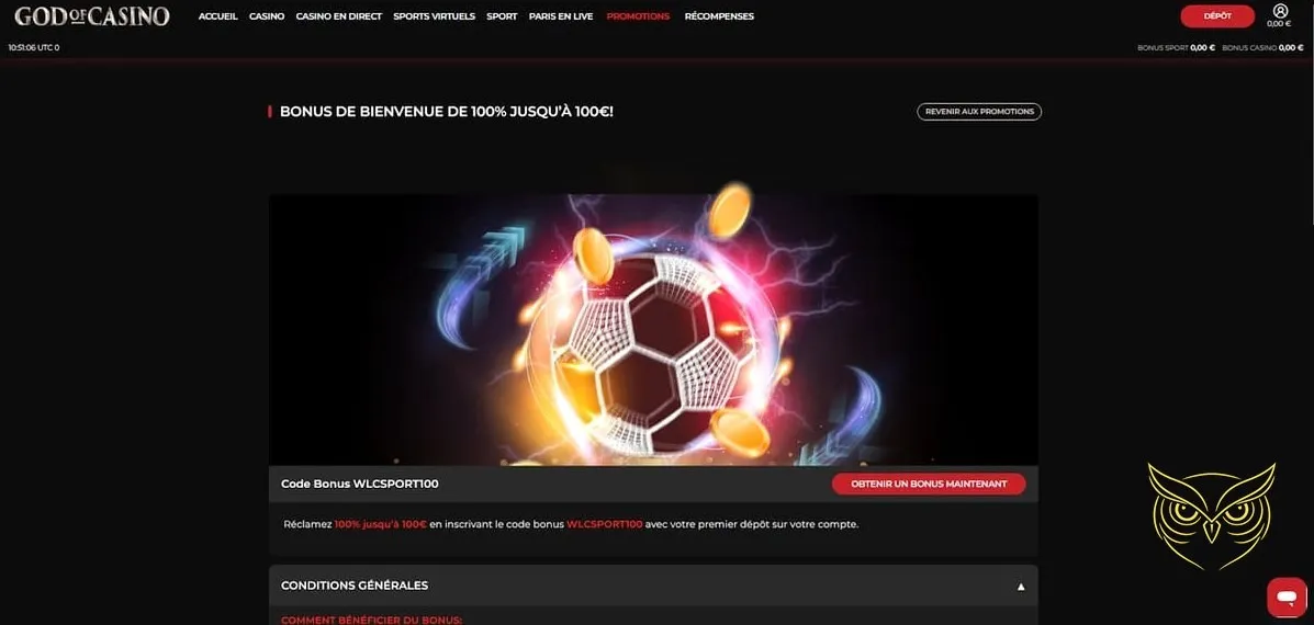 Sélection des meilleurs jeux God of Casino