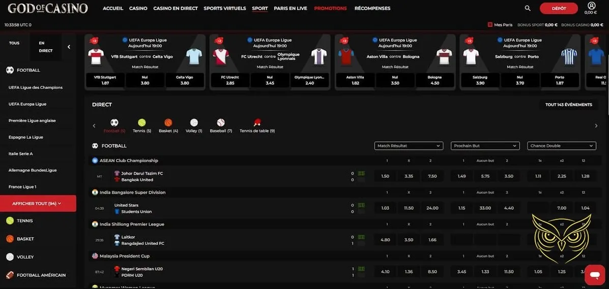 Logo ou icône du Club VIP God of Casino