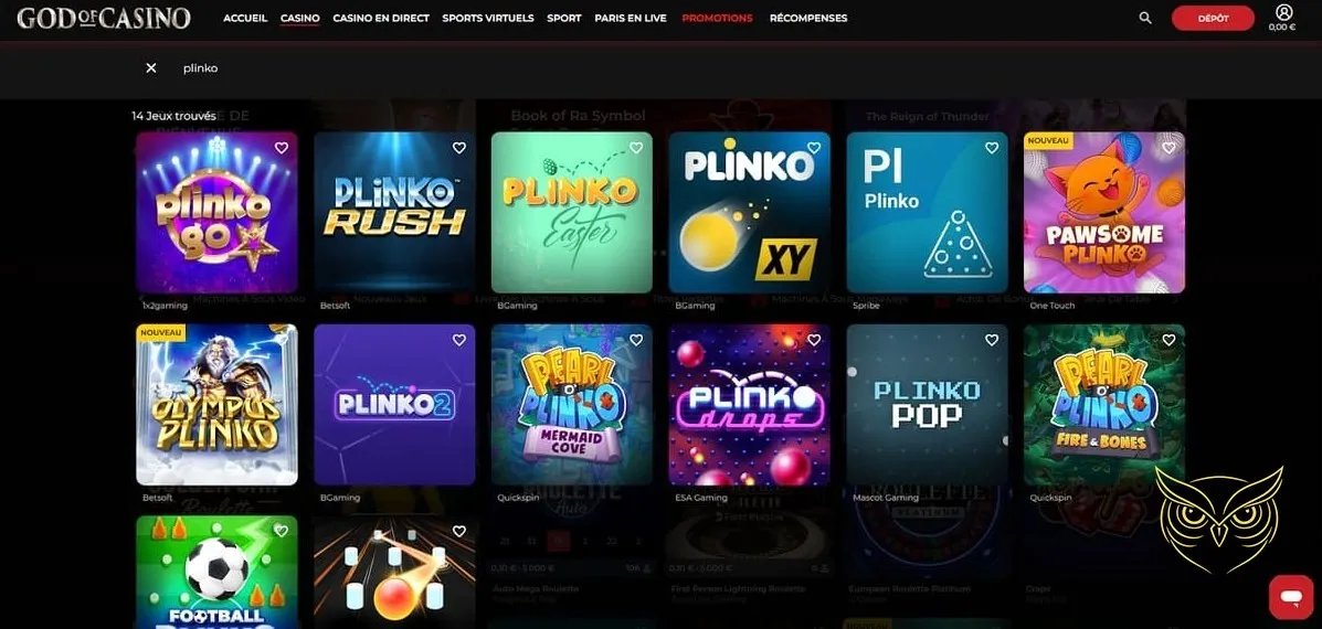 Visuel promotionnel du bonus de bienvenue God of Casino