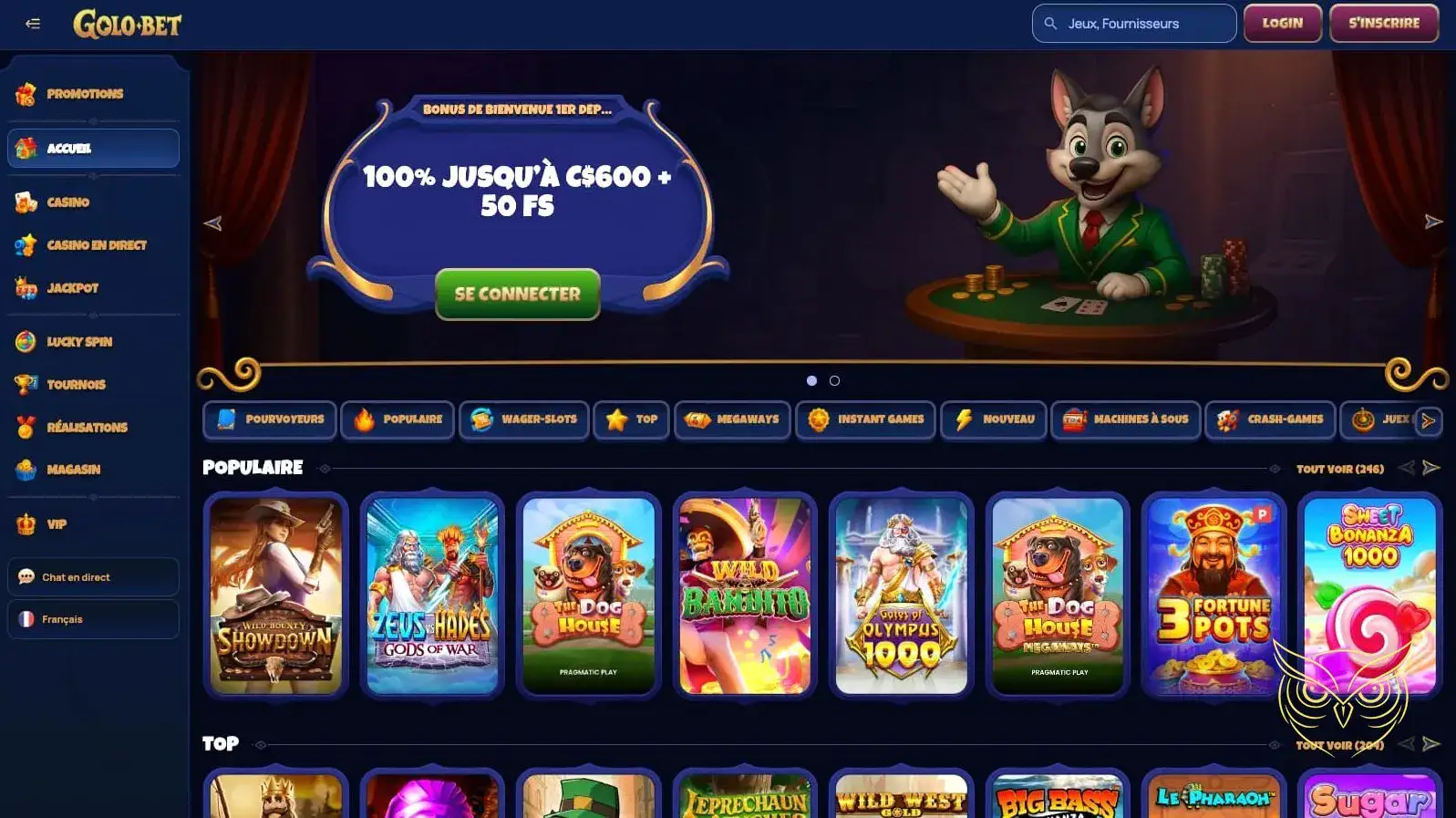 Logo officiel du casino Golobet Casino