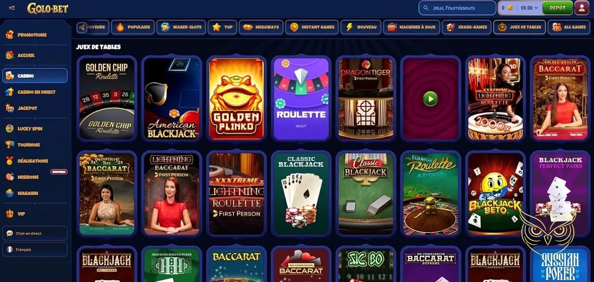 Icône de la section réalisations de Golobet Casino