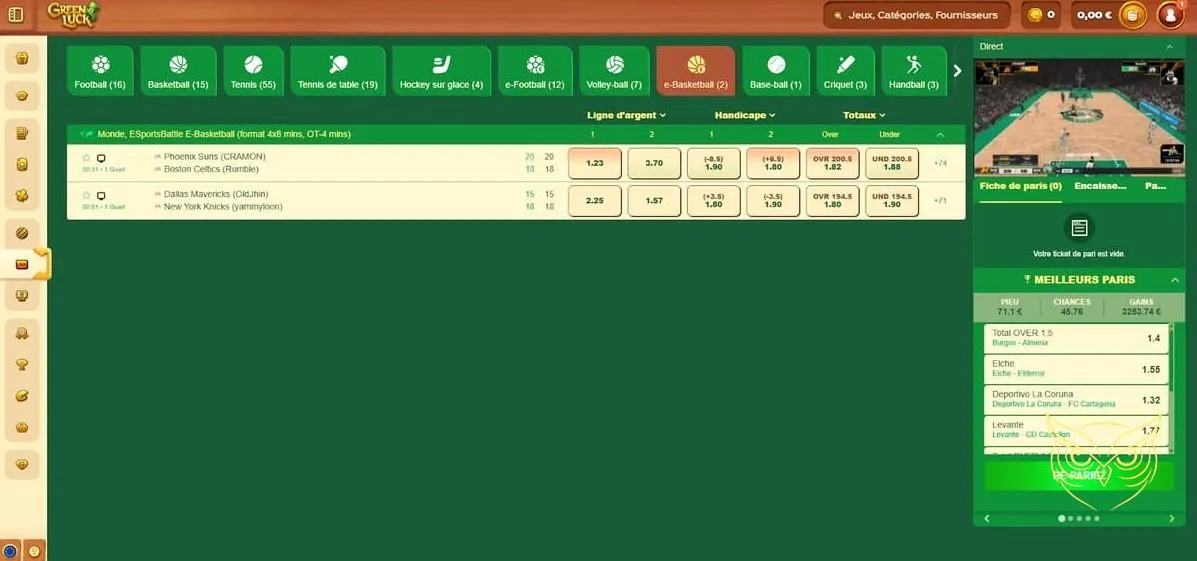 Icône de la promotion Bonus Crab GreenLuck Casino