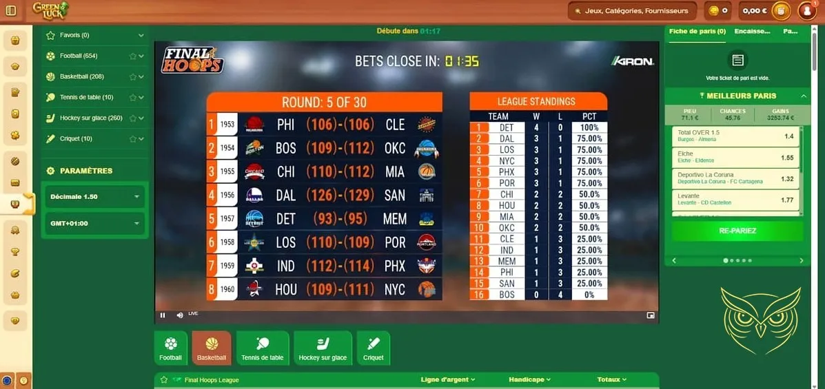 Accès au centre d'aide GreenLuck Casino