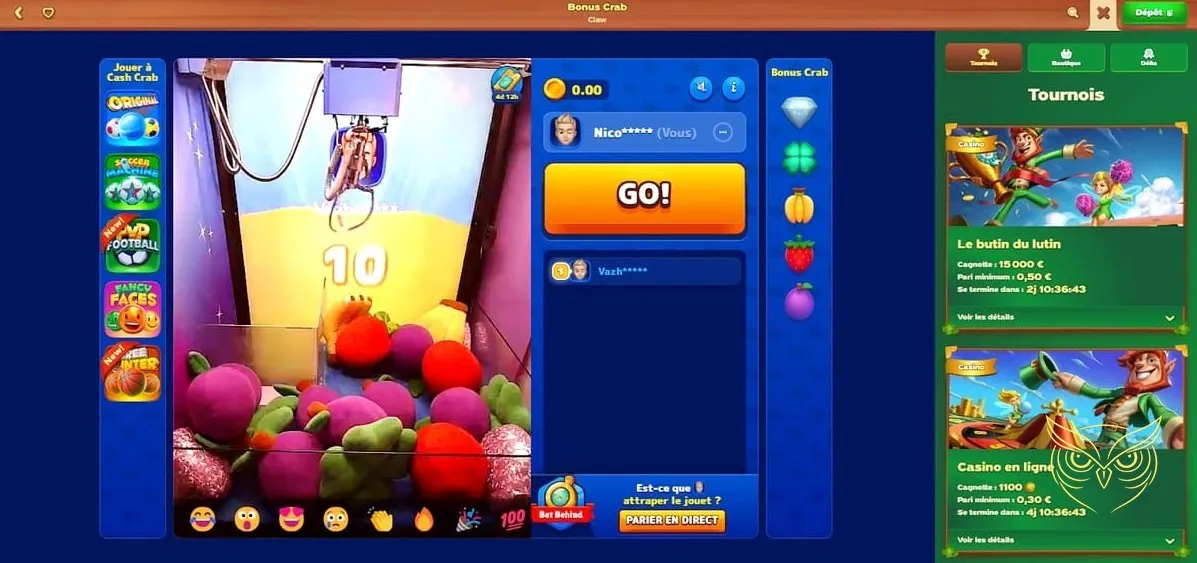 Présentation jeux de table GreenLuck Casino.