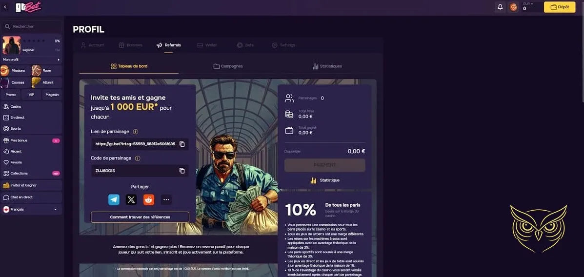 Méthodes de dépôt disponibles sur GTBet Casino