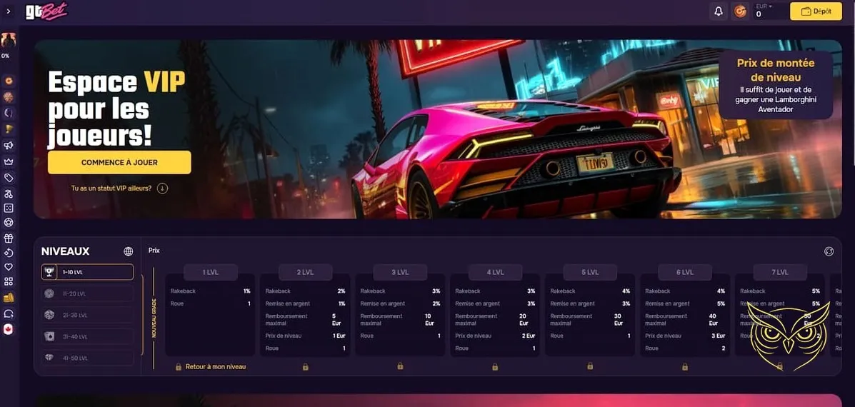 Sélection de mini-jeux GTBet Casino