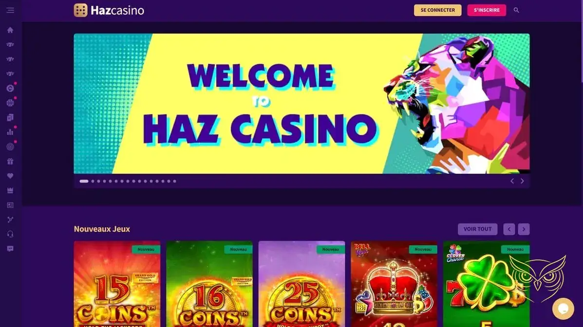 Logo officiel du casino Hazcasino.