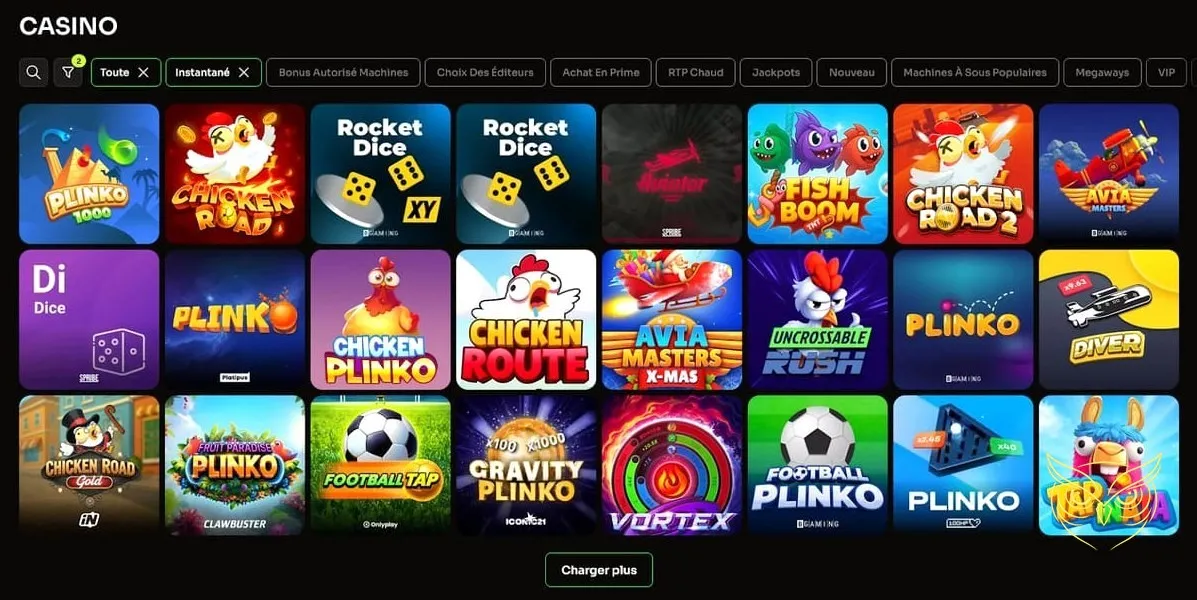 Vignettes de machines à sous Holyluck Casino.