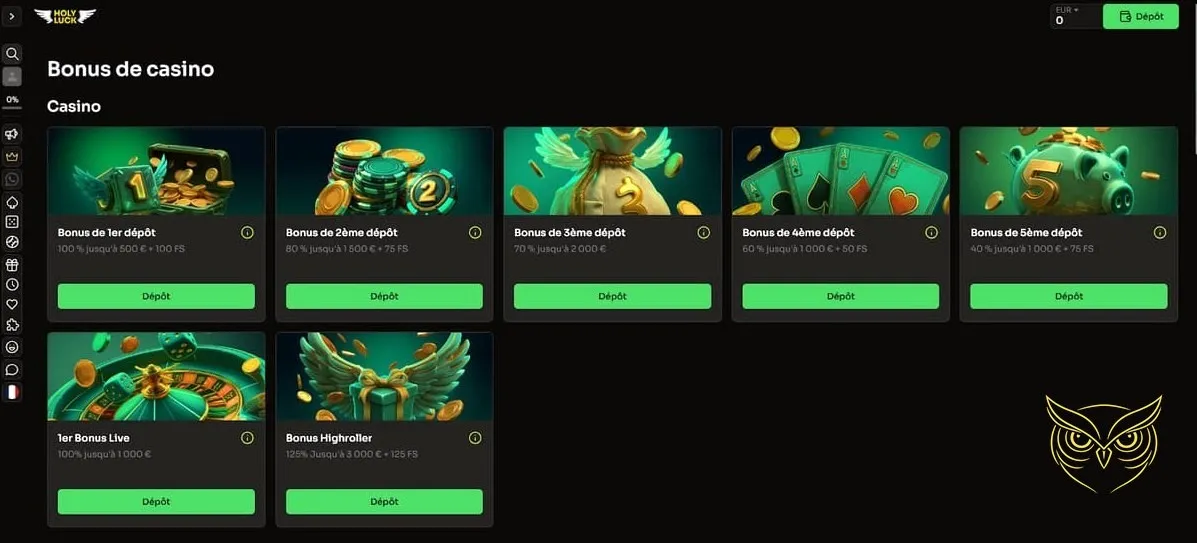 Icône du programme VIP Holyluck Casino.