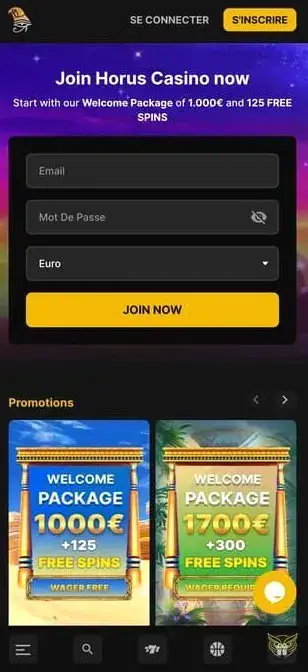 Icône application mobile Horus Casino