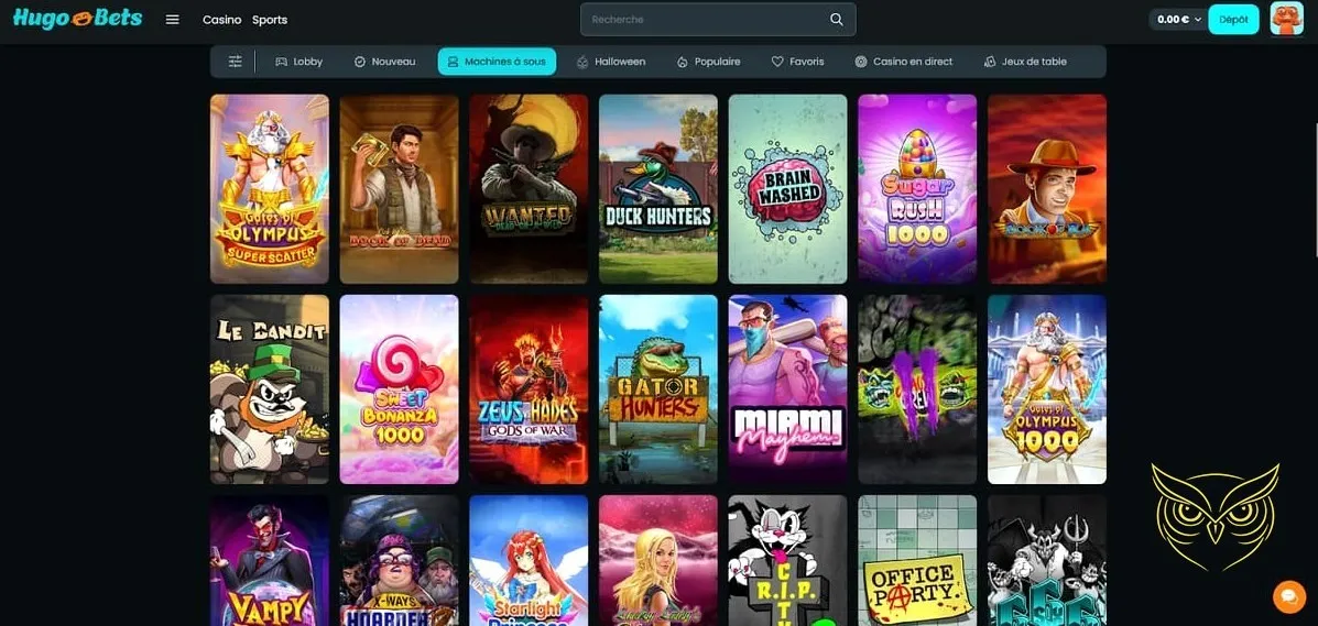 Détails du Club VIP du casino Hugo Bets